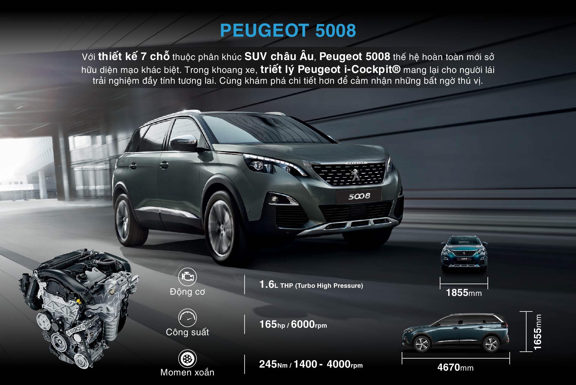 Peugeot Hải Phòng đánh giá xe Peugeot 5008