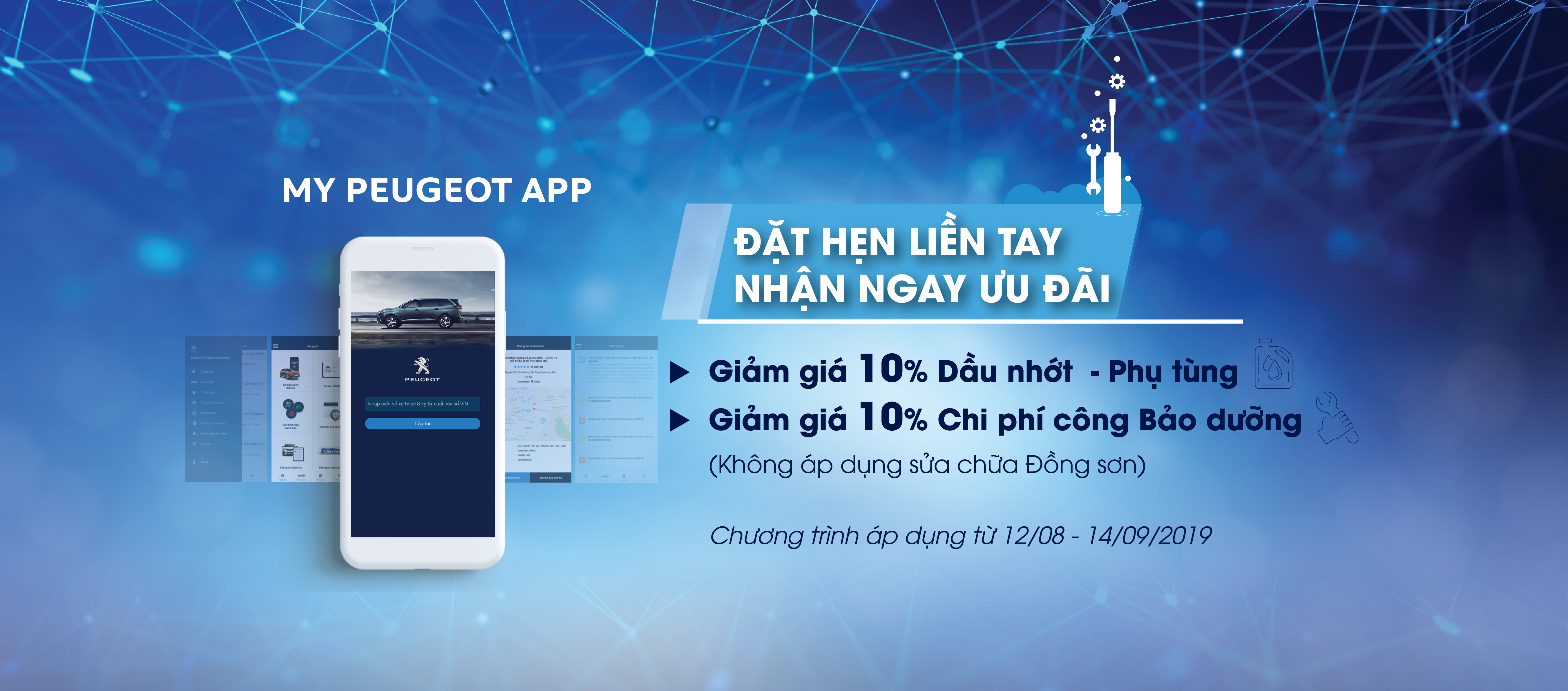 MY PEUGEOT APP – ĐẶT HẸN LIỀN TAY, NHẬN NGAY ƯU ĐÃI